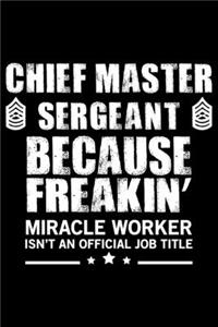 Chief Master Sergeant Because