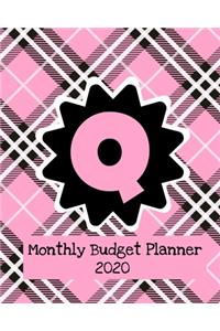 Monthly Budget Planner 2020