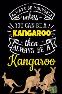 Black Pages Kangaroo Notebook