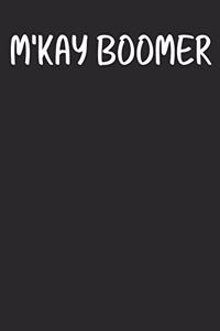 M'Kay Boomer 2020 Planner for Millennials