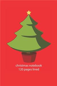 christmas notebook 120 pages lined