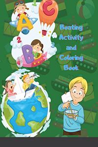 Boating Activity and Coloring Book