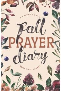 Fall Prayer Diary: A 3-Month Daily Quiet Time Journal