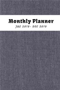 Monthly Planner 2018-2019