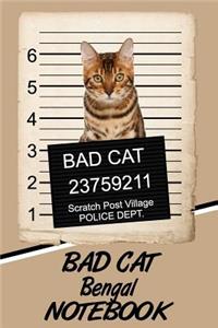 Bad Cat Bengal Notebook