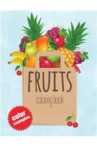 Fruits Coloring Book