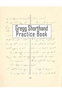 Gregg Shorthand Practice Notebook