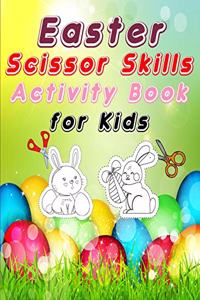 Easter scissors skill activity book for kids