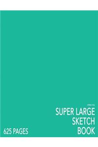 Spring Teal Super Large Sketchbook: Big Softcover Sketchbook, 625 Pages, Giant Sketchbook, Large Sketchbook for Drawing