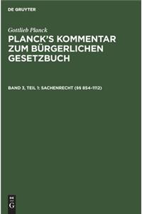 Sachenrecht (§§ 854-1112)