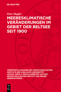 Meeresklimatische Veränderungen Im Gebiet Der Beltsee Seit 1900
