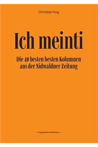 Ich meinti IV