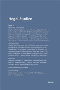 Hegel-Studien / Hegel-Studien Band 12 (1977)