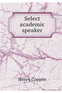 Select Academic Speaker