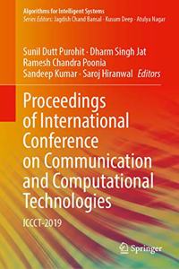 Proceedings of International Conference on Communication and Computational Technologies