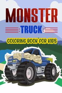 Monster Truck Coloring Book For Kids.