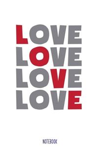 Love Notebook Blank Composition Book, valentines day journal, valentines Notebook Gift