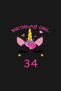 Unicorn Journal I am 34 & Magical!