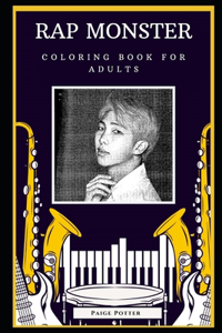 Rap Monster Coloring Book for Adults