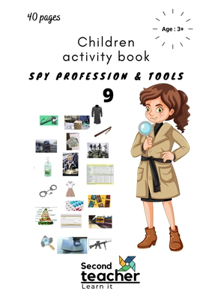 Spy Profession and Tools;children Activity Book-9