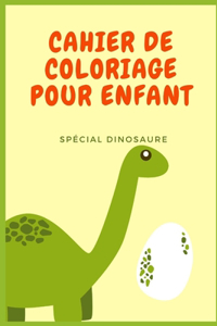 Cahier de coloriage pour enfant spécial DINOSAURE