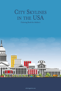 City Skylines in the USA Coloring Book for Adults 2
