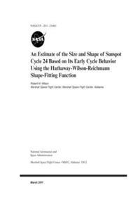 An Estimate of the Size and Shape of Sunspot Cycle 24 Based on its Early Cycle Behavior using the Hathaway-Wilson-Reichmann Shape-Fitting Function