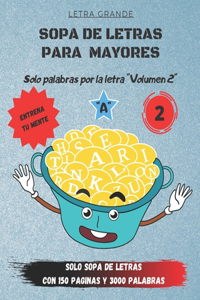 sopa de letras para mayores letra grande solo palabras por la letra A-2