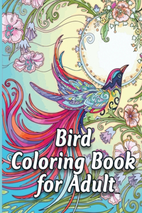 Bird Coloring Book for Adult