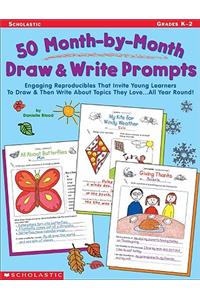 50 Month-By-Month Draw & Write Prompts