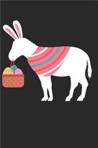 Easter Notebook - Easter Donkey Donkey Journal - Easter Gift for Animal Lover - Donkey Diary