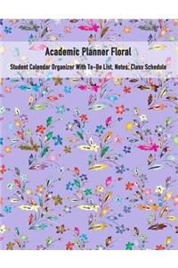 Academic Planner Floral