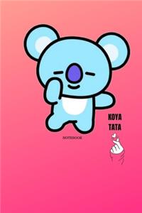 Kpop BTS BT21 KOYA Removableears NoteBook For Boys And Girls