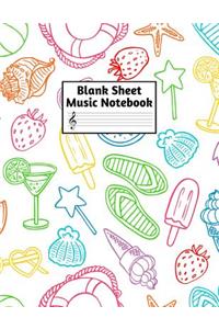 Blank Sheet Music Notebook