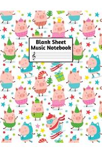 Blank Sheet Music Notebook