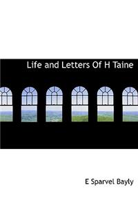 Life and Letters of H Taine