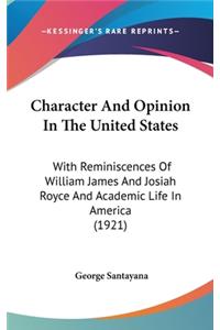 Character And Opinion In The United States