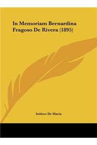 In Memoriam Bernardina Fragoso de Rivera (1895)