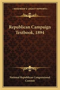 Republican Campaign Textbook, 1894