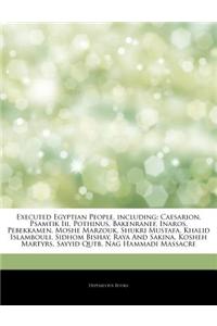 Articles on Executed Egyptian People, Including