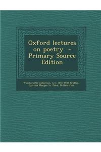 Oxford Lectures on Poetry