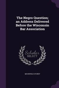 The Negro Question; an Address Delivered Before the Wisconsin Bar Association