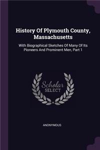 History Of Plymouth County, Massachusetts