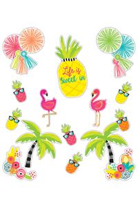 Simply Stylish Tropical Life Is Sweet Bulletin Board Set