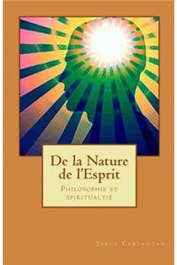 De la nature de l'esprit