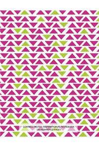 Cornell Notes Inspirational Notebook 160 Numbered Pages