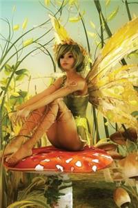 Spring Fairy on Taodstool Notebook: 150 page Notebook Journal Diary