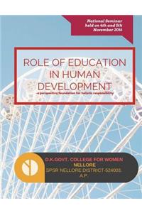 Role Of Education In Human Development