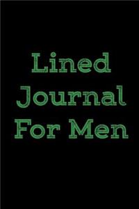 Lined Journal For Men