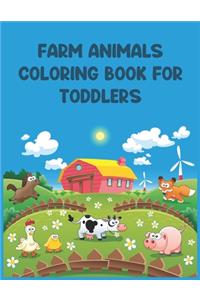 Farm Animals Coloring Book For Toddlers